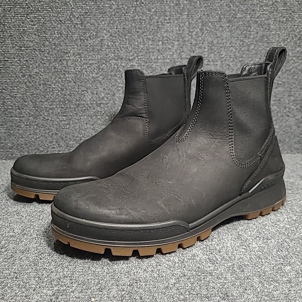 ECCO Track 25 Hydromax Black Chelsea Boot Water Repellent EU 45 Size 11- 11.5 US